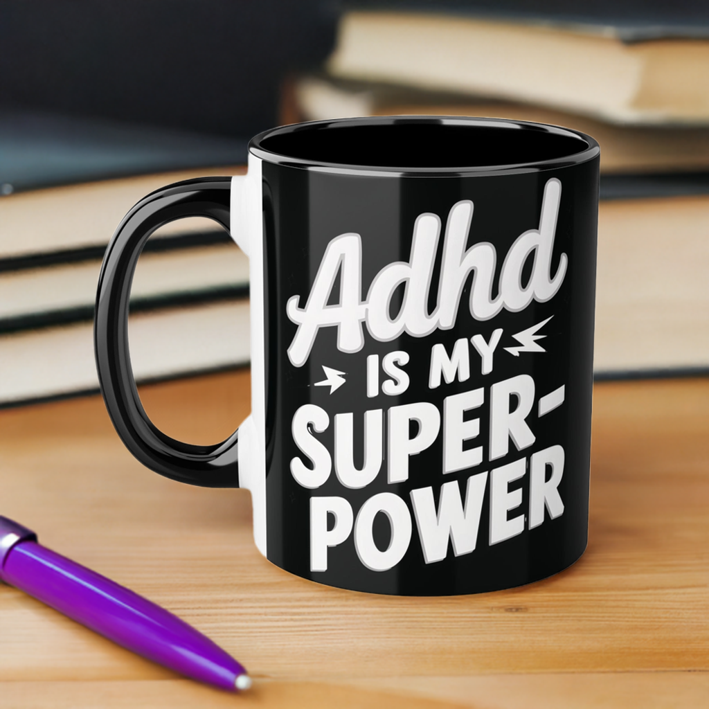 ADHD Is My Superpower – Bold & Empowering Mug ☕⚡