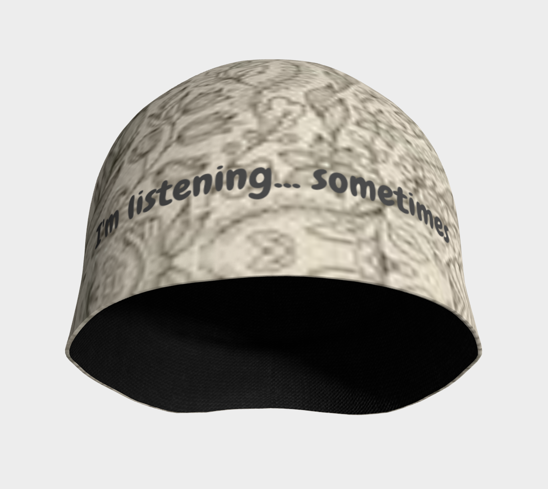 I'm listening sometimes beanie
